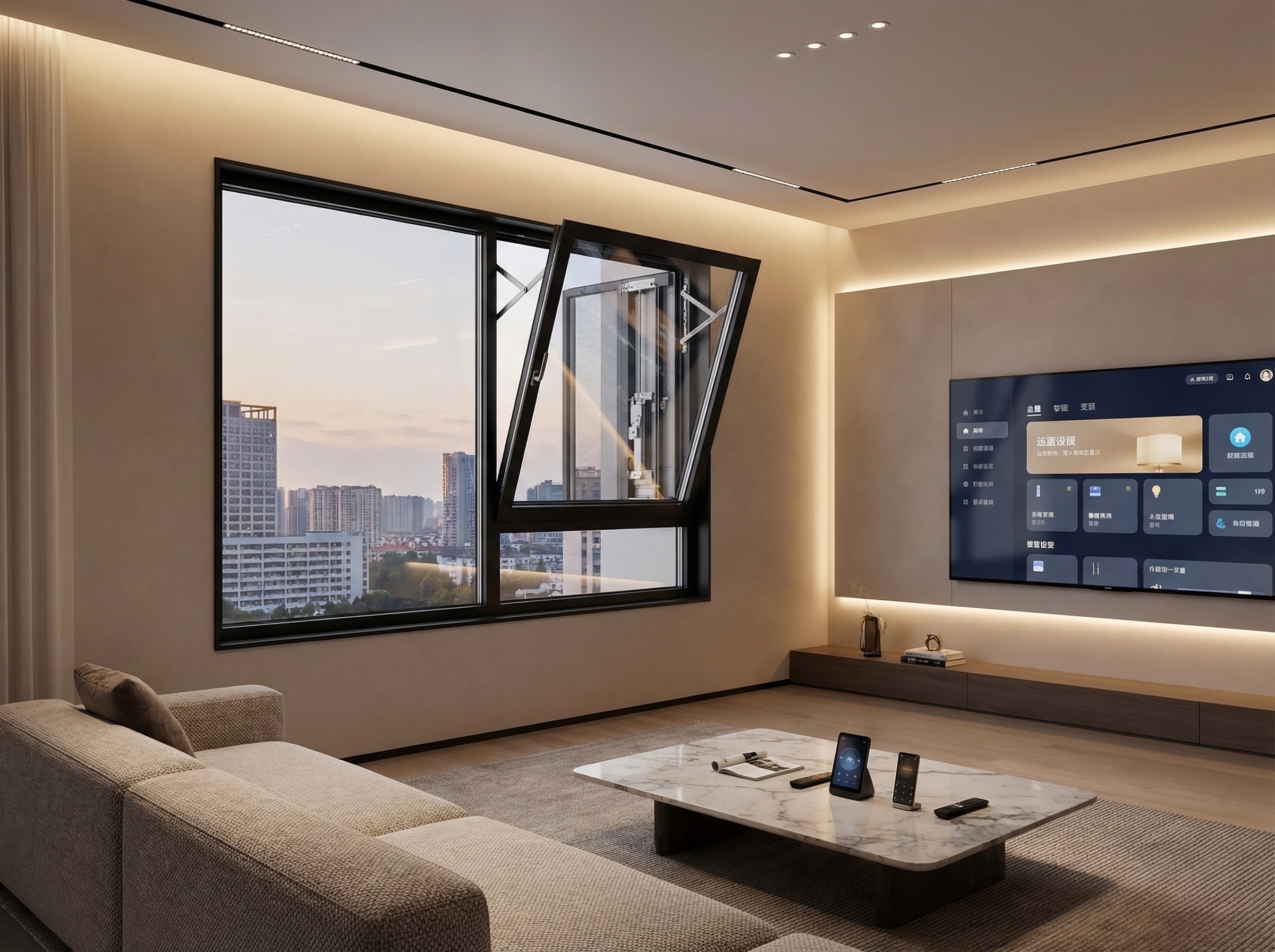 惠雨智能窗演示图